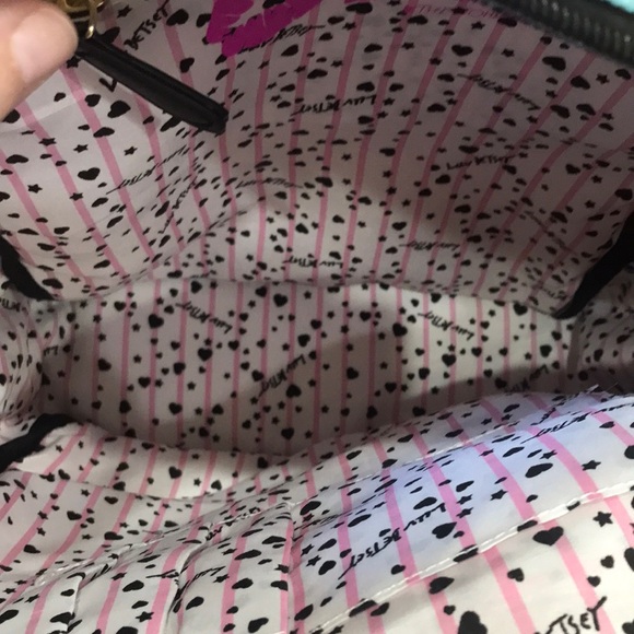 Betsey Johnson Quilted Hot Pink Backpack with Rainbow Trim main image 11